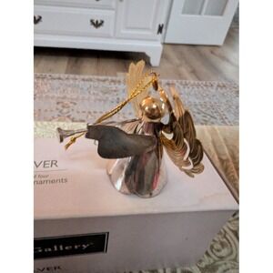 Set of 4 Silver Angel Ornaments Royal‎ Gallery 1997 Federated Dept. Stores Style